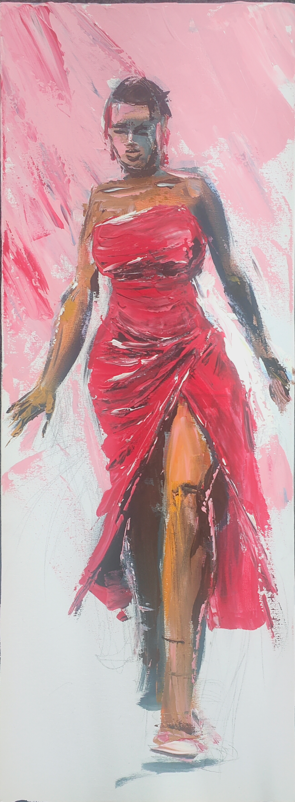 Lady Red - Ray Arhin Art Gallery
